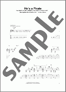 He's A Pirate (from Pirates Of The Caribbean: The Curse of the Black Pearl)(Klaus Badelt) 楽譜 ギター（その他） ダウンロード