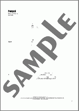 Pompeii(Bastille) 楽譜 ウクレレ（コード譜） ダウンロード