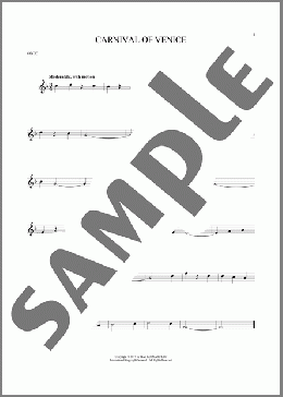 Carnival Of Venice(Julius Benedict) 楽譜 オーボエ ダウンロード