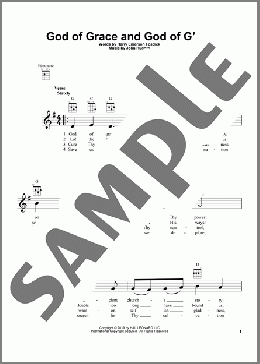God Of Grace And God Of Glory(John Hughes/Harry Emerson Fosdick) 楽譜 ウクレレ（弾き語り） ダウンロード