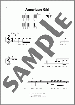 American Girl(Tom Petty) 楽譜 ピアノ（ソロ） ダウンロード