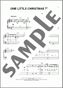 One Little Christmas Tree(Stevie Wonder) 楽譜 ピアノ（ソロ） ダウンロード