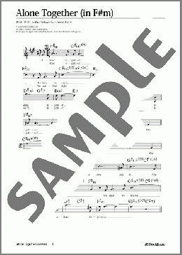 Alone Together (移調バージョン in F♯m)(Arthur Schwartz/Howerd Dietz) 楽譜 メロディ 中級 ダウンロード