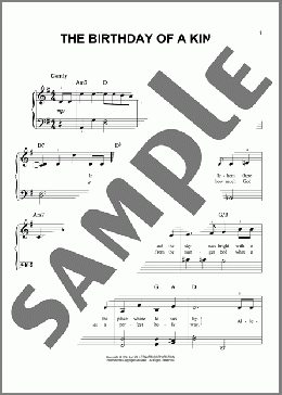 The Birthday Of A King(William H. Neidlinger) 楽譜 ピアノ（ソロ） ダウンロード