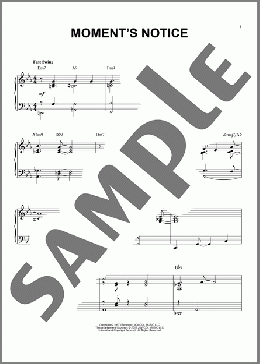 Moment's Notice (arr. Brent Edstrom)(John Coltrane) 楽譜 ピアノ（ソロ） ダウンロード