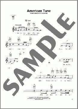 American Tune(Paul Simon) 楽譜 ウクレレ（弾き語り） ダウンロード