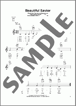 Beautiful Savior(Joseph A. Seiss/Silesian Folk Tune/Musterisch Gesangbuch/Traditional Hymn) 楽譜 ウクレレ（弾き語り） ダウンロード