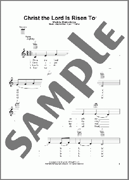 Christ The Lord Is Risen Today(Lyra Davidica/Charles Wesley) 楽譜 ウクレレ（弾き語り） ダウンロード