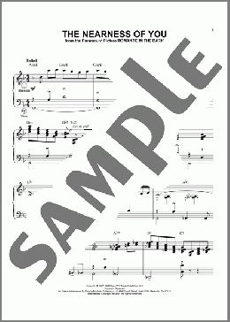 The Nearness Of You (arr. Gary Meisner)(Ned Washington/Hoagy Carmichael) 楽譜 その他 ダウンロード