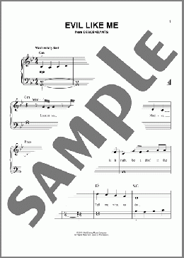 Evil Like Me (from Disney's Descendants)(Andrew Lippa) 楽譜 ピアノ（ソロ） ダウンロード