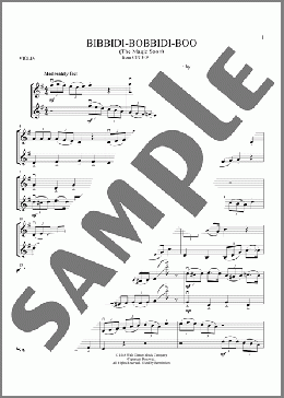 Bibbidi-Bobbidi-Boo (The Magic Song) (from Cinderella)(Verna Felton) 楽譜 その他 ダウンロード