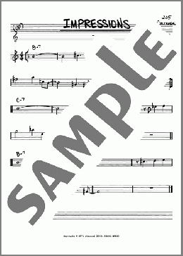 Impressions(John Coltrane) 楽譜 その他 ダウンロード