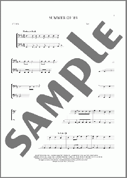 Summer Of '69(Bryan Adams) 楽譜 その他 ダウンロード