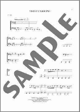 Sweet Caroline(Neil Diamond) 楽譜 その他 ダウンロード