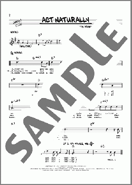 Act Naturally [Jazz version](The Beatles) 楽譜 その他 ダウンロード