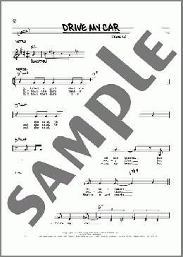 Drive My Car [Jazz version](The Beatles) 楽譜 その他 ダウンロード