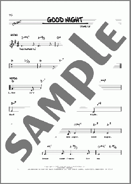Good Night [Jazz version](The Beatles) 楽譜 その他 ダウンロード
