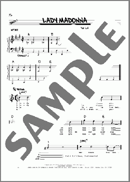 Lady Madonna [Jazz version](The Beatles) 楽譜 その他 ダウンロード