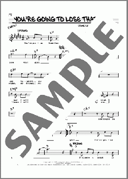You're Going To Lose That Girl [Jazz version](The Beatles) 楽譜 その他 ダウンロード