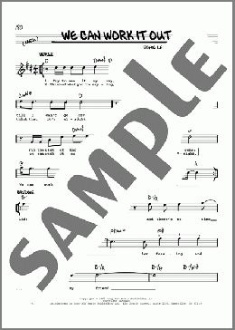We Can Work It Out [Jazz version](The Beatles) 楽譜 その他 ダウンロード