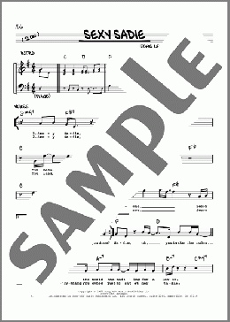 Sexy Sadie [Jazz version](The Beatles) 楽譜 その他 ダウンロード