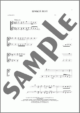 Maggie May(Rod Stewart) 楽譜 アルトサックス（ソロ） ダウンロード