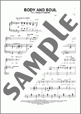 Body And Soul [Jazz version] (arr. Brent Edstrom)(John Green/Frank Eyton/Robert Sour/Edward Heyman/Edward Heyman, Robert Sour, Frank Eyton and John Green) 楽譜 ピアノ & ボーカル ダウンロード