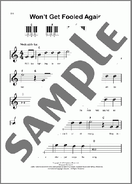 Won't Get Fooled Again(The Who) 楽譜 ピアノ（ソロ） ダウンロード