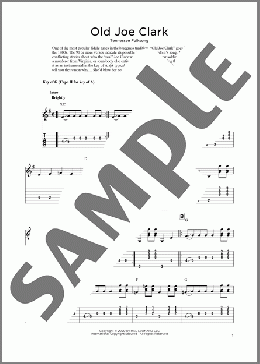 Old Joe Clark (arr. Fred Sokolow)(Tennessee Folksong) 楽譜 ギター（その他） ダウンロード