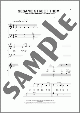 Sesame Street Theme(Jon Stone/Bruce Hart/Joe Raposo/Bruce Hart, Jon Stone and Joe Raposo) 楽譜 その他 ダウンロード