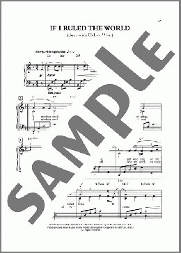 If I Ruled The World (arr. Dan Coates)(Tony Bennett & Celine Dion) 楽譜 ピアノ（ソロ） ダウンロード