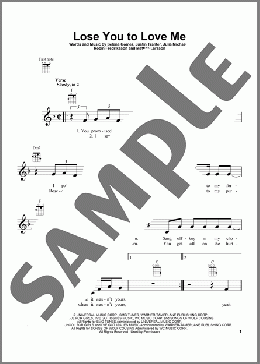 Lose You To Love Me(Selena Gomez) 楽譜 ウクレレ（弾き語り） ダウンロード