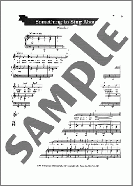 Something To Sing About(Oscar Brand) 楽譜 ピアノ & ボーカル ダウンロード