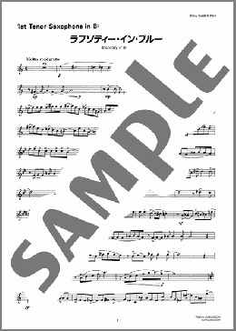 ラプソディー・イン・ブルー(1st Tenor Saxophone in B♭)(George Gershwin) 楽譜 吹奏楽（パート） 上級 ダウンロード 定額サブスク