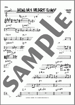How My Heart Sings(Bill Evans) 楽譜 その他 ダウンロード