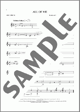 All Of Me(Gerald Marks/Seymour Simons/Seymour Simons and Gerald Marks) 楽譜 その他 ダウンロード