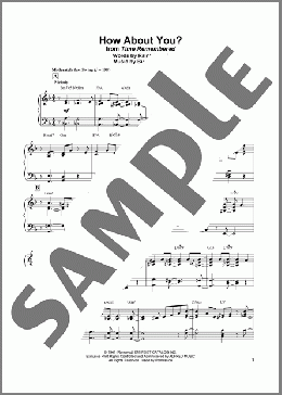 How About You?(Bill Evans) 楽譜 ピアノ（ソロ） ダウンロード