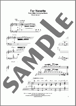 For Nenette(Bill Evans) 楽譜 ピアノ（ソロ） ダウンロード