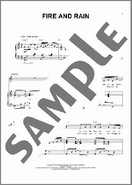 Fire And Rain [Jazz version] (arr. Brent Edstrom)(James Taylor) 楽譜 ピアノ & ボーカル ダウンロード