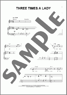 Three Times A Lady [Jazz version] (arr. Brent Edstrom)(The Commodores) 楽譜 ピアノ & ボーカル ダウンロード