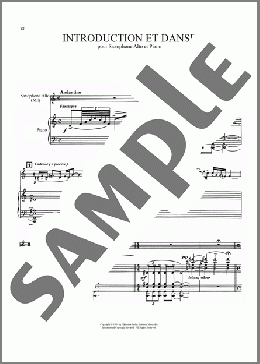 Introduction Et Danse(Henri Tomasi) 楽譜 その他 ダウンロード