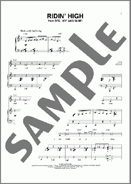 Ridin' High [Jazz version] (from Red, Hot And Blue!) (arr. Brent Edstrom)(Cole Porter) 楽譜 ピアノ & ボーカル ダウンロード