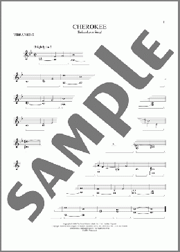 Cherokee (Indian Love Song)(Benny Goodman Sextet) 楽譜 その他 ダウンロード