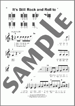 It's Still Rock And Roll To Me(Billy Joel) 楽譜 ピアノ（ソロ） ダウンロード