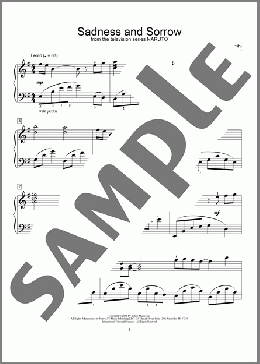 Sadness And Sorrow (from Naruto) (arr. Mona Rejino)(Purojekuto Musashi) 楽譜 ピアノ（ソロ） ダウンロード