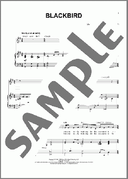 Blackbird [Jazz version] (arr. Brent Edstrom)(The Beatles) 楽譜 ピアノ & ボーカル ダウンロード