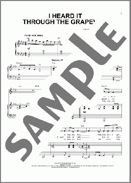 I Heard It Through The Grapevine [Jazz version] (arr. Brent Edstrom)(Marvin Gaye) 楽譜 ピアノ & ボーカル ダウンロード