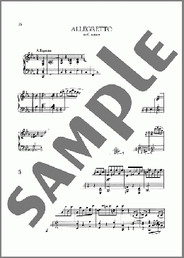 Allegretto, WoO 53(Ludwig van Beethoven) 楽譜 ピアノ（ソロ） ダウンロード