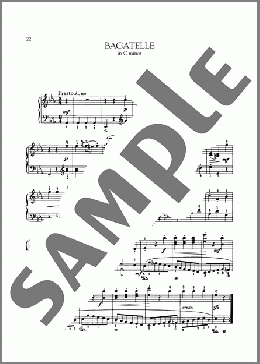 Bagatelle In C Minor, WoO 52(Ludwig van Beethoven) 楽譜 ピアノ（ソロ） ダウンロード