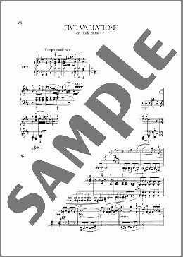 5 Variations On Rule Britannia, WoO 79(Ludwig van Beethoven) 楽譜 ピアノ（ソロ） ダウンロード